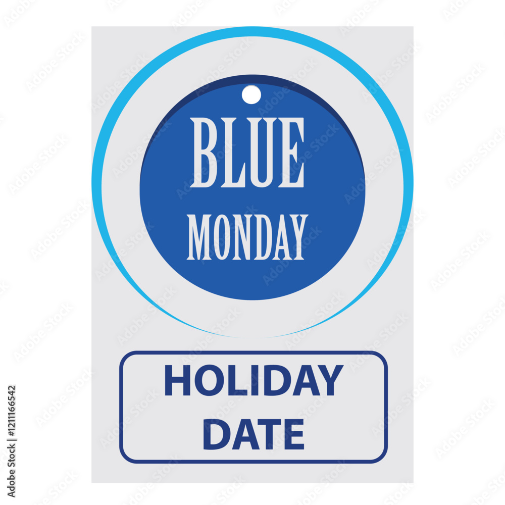 Blue Monday date label Blue Monday date label