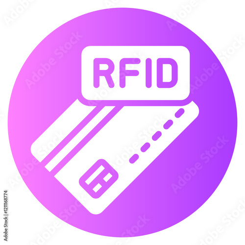 rfid gradient icon