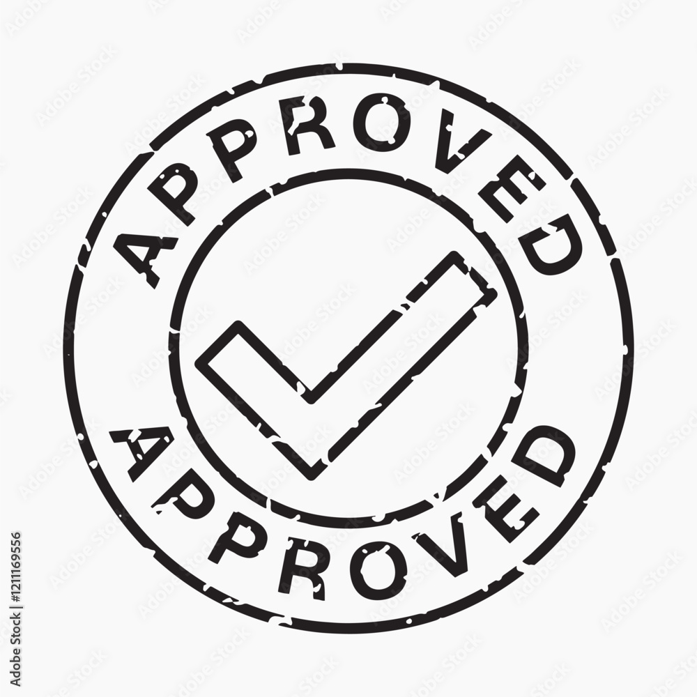 Grunge approved stamp design, element vector Grunge approved stamp design, element vector