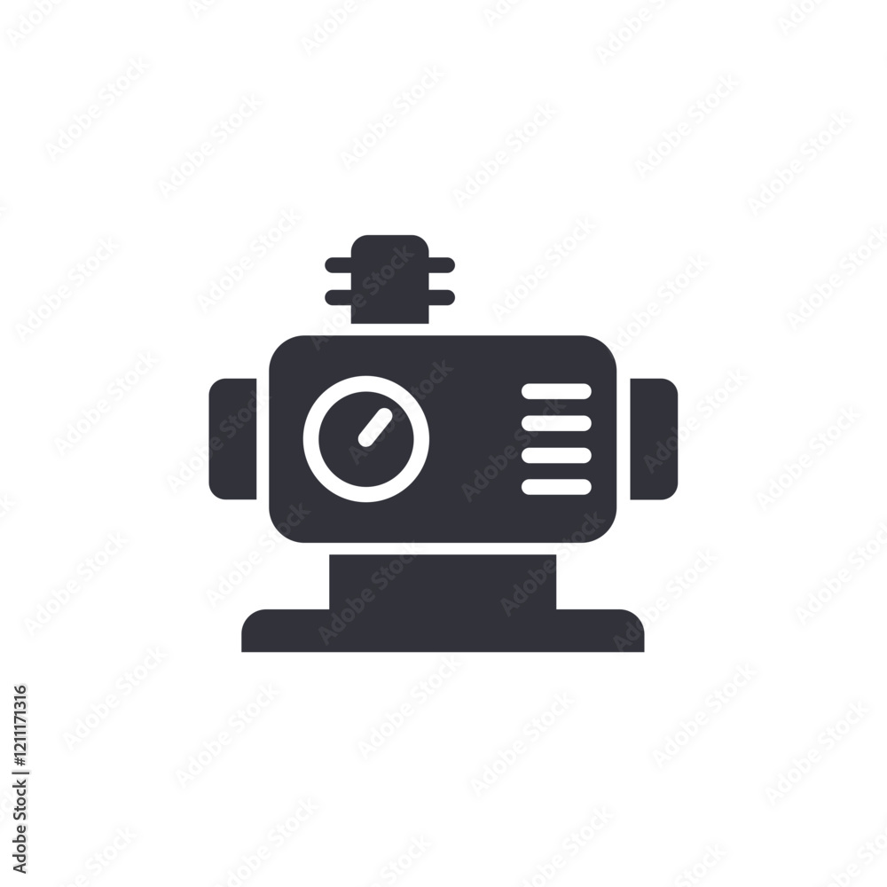 Air compressor solid icons, minimalist vector illustration ,simple transparent graphic element .Isolated on white background Air compressor solid icons, minimalist vector illustration ,simple transparent graphic element .Isolated on white background