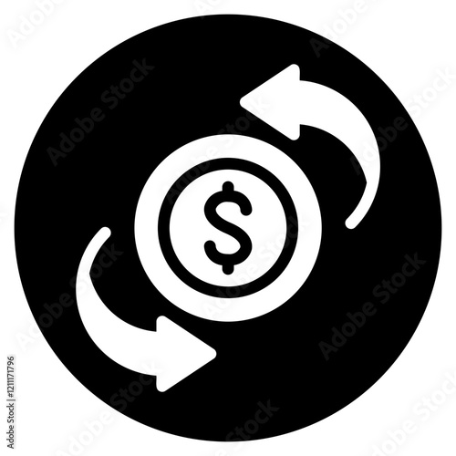 peer to peer glyph icon