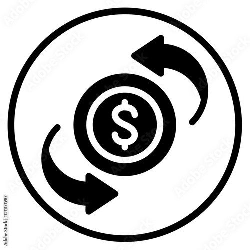 peer to peer glyph icon