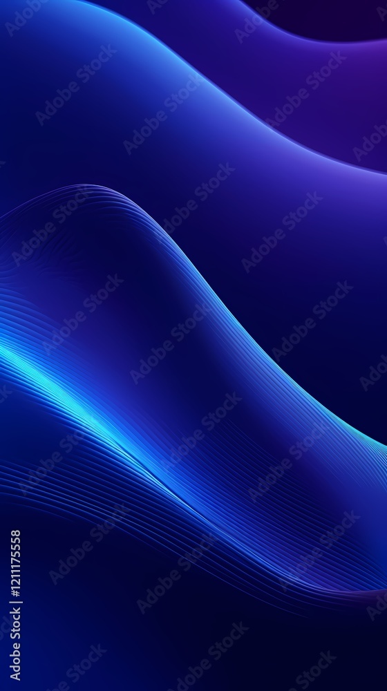 custom made wallpaper toronto digitaldigital technology abstract blue curve lines poster background