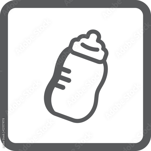 젖병 우유 수유병 픽토그램 일러스트 아이콘 Baby bottle Milk bottle Pictogram illustration icon