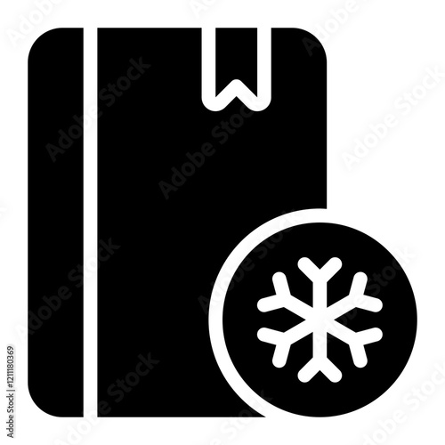 guidebook glyph icon