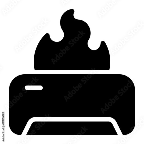 heat glyph icon