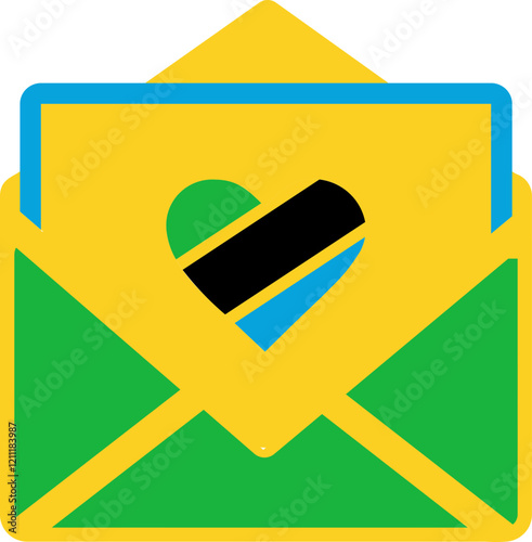 Tanzania message post flag icon
