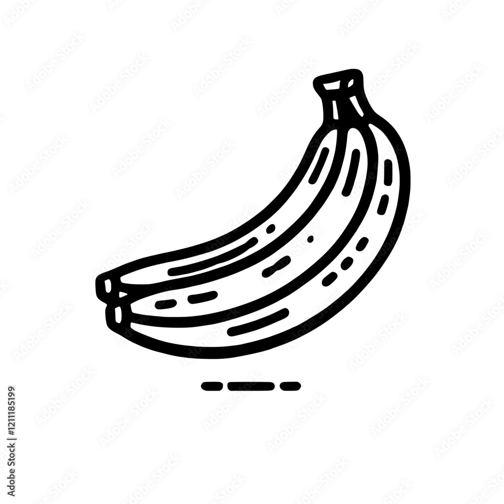 Banana Bunch Line Art: A simple yet stylish line art illustration of a bunch of bananas, perfect for adding a touch of fruity fun to any design project. Banana Bunch Line Art: A simple yet stylish line art illustration of a bunch of bananas, perfect for adding a touch of fruity fun to any design project.