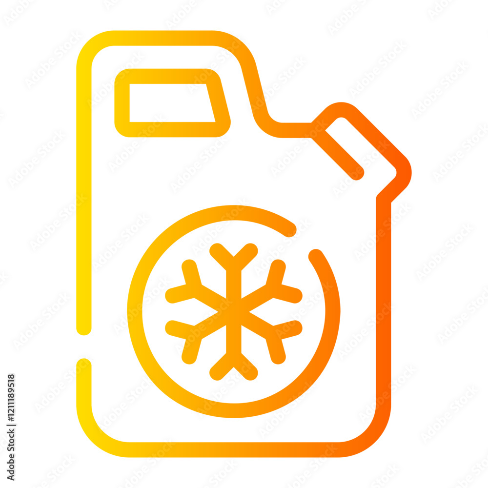 Coolant gradient icon Coolant gradient icon