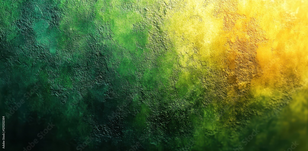 Obraz premium Vivid lime green gradient with artistic textures, fresh and modern backdrop