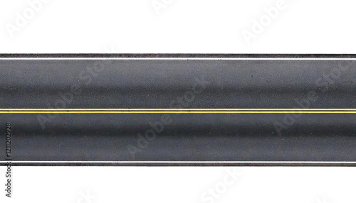 road isolated background. Top View, Generated Image