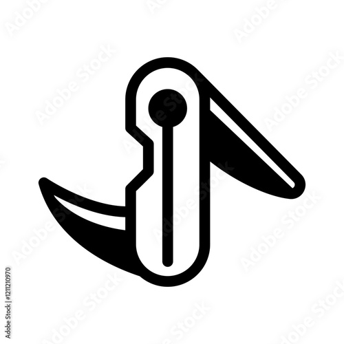 pocket knife glyph style