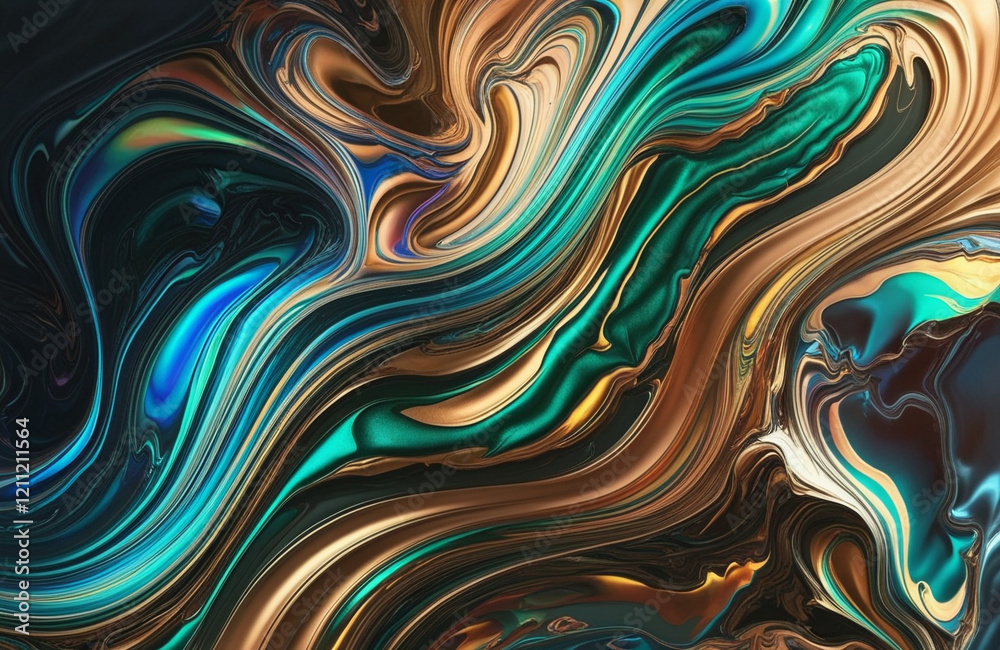 Fototapeta premium Flowing Liquid Marble Textures