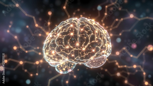 Abstract polygonal space low poly dark background with connecting dots and lines. Connection structure. 3d rendering