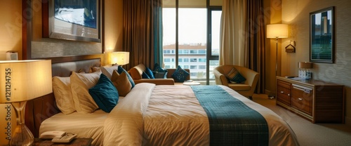 Furnished bedrooms of a good quality serviced apartment photo