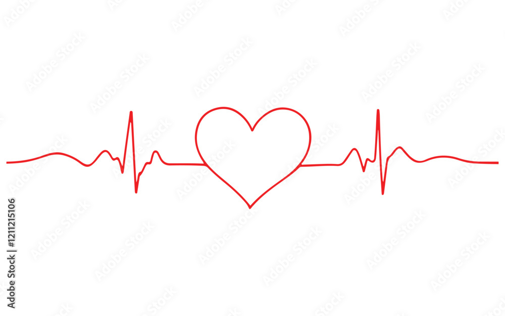 Heart pulse. Heartbeat lone, cardiogram. Beautiful healthcare, medical background. Modern simple design. Icon. sign or logo. Flat style vector illustration Heart pulse. Heartbeat lone, cardiogram. Beautiful healthcare, medical background. Modern simple design. Icon. sign or logo. Flat style vector illustration