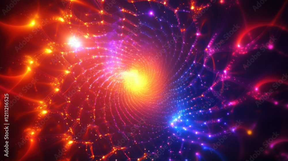 Vibrant Cosmic Vortex: A Kaleidoscope of Energy and Light Vibrant Cosmic Vortex: A Kaleidoscope of Energy and Light