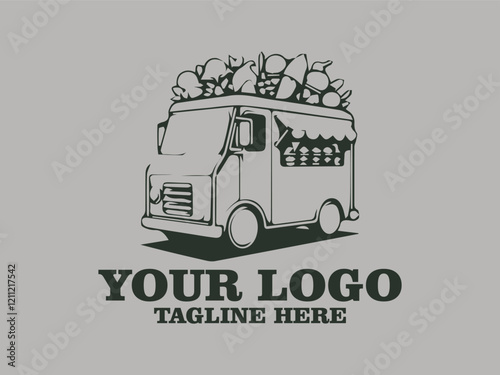 ice cream truck selling delicious frozen treats fresh ice cream on hot days Ice cream truck ready to serve This ice cream truck vector mockup features a modern and attractive design