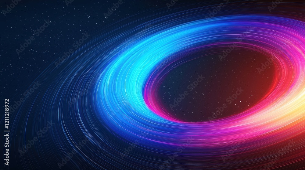 Colorful Rotating Light Swirls Creating a Dynamic Abstract Background Effect Colorful Rotating Light Swirls Creating a Dynamic Abstract Background Effect