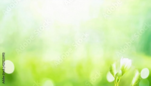 serene green and white bokeh light background with soft blurred nature tones, perfect for design, presentation, or digital art

