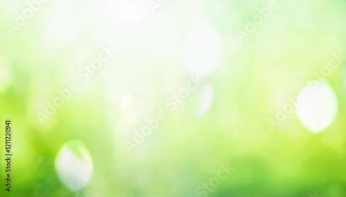 serene green and white bokeh light background with soft blurred nature tones, perfect for design, presentation, or digital art

