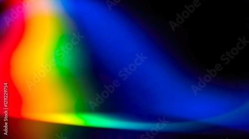 A vibrant and glossy rainbow background featuring smooth gradients transitioning seamlessly through vivid colors: red, orange, yellow, green, blue, indigo, and violet.