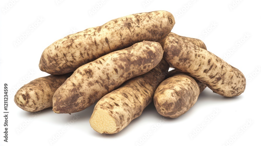 Sweet Potato, yam, isolated on white background, full depth of field Sweet Potato, yam, isolated on white background, full depth of field