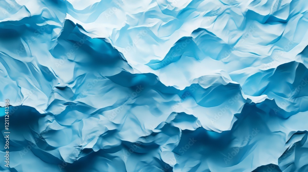 Obraz premium Abstract blue textured landscape