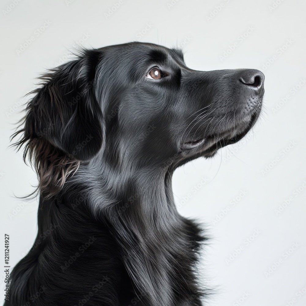 Majestic Black Dog Portrait: A Study in Canine Elegance Majestic Black Dog Portrait: A Study in Canine Elegance