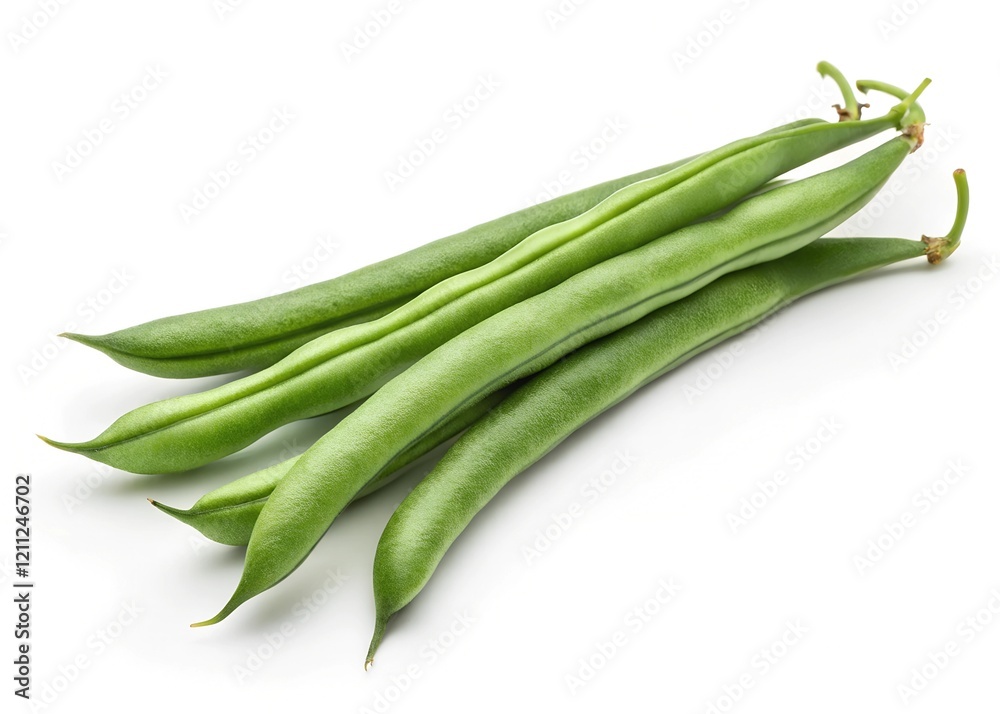 green beans isolated on white green beans isolated on white