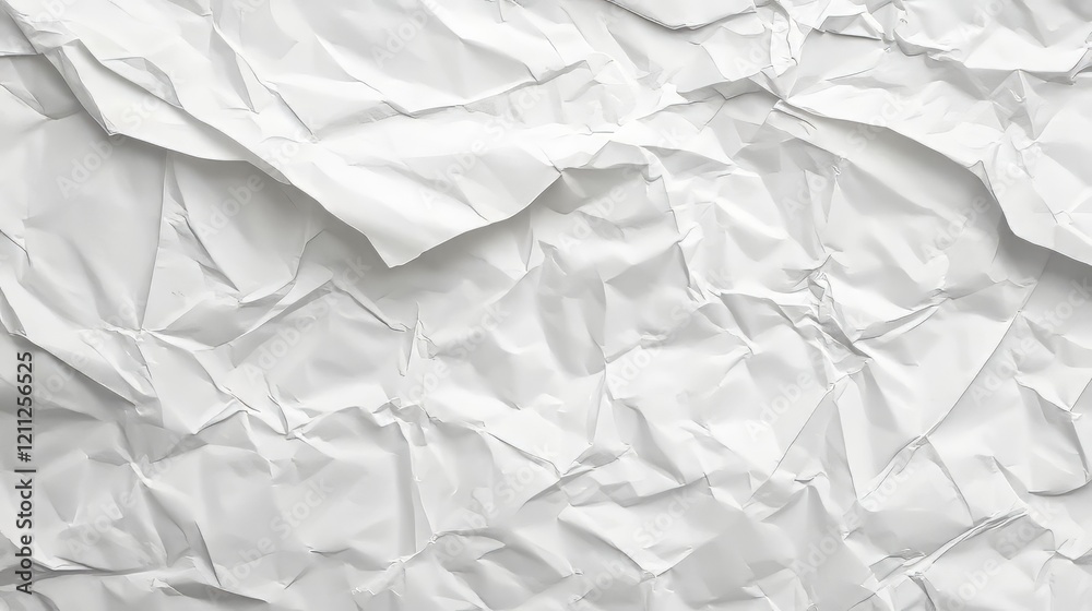 Fototapeta premium Texture of crumpled white paper