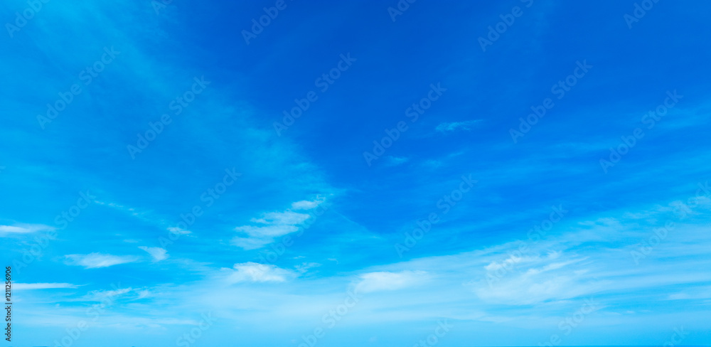Panorama of cloud clear sky background for summer vacation concept at ocean and summer sea water with sunlight of beautiful cloudy Panorama of cloud clear sky background for summer vacation concept at ocean and summer sea water with sunlight of beautiful cloudy