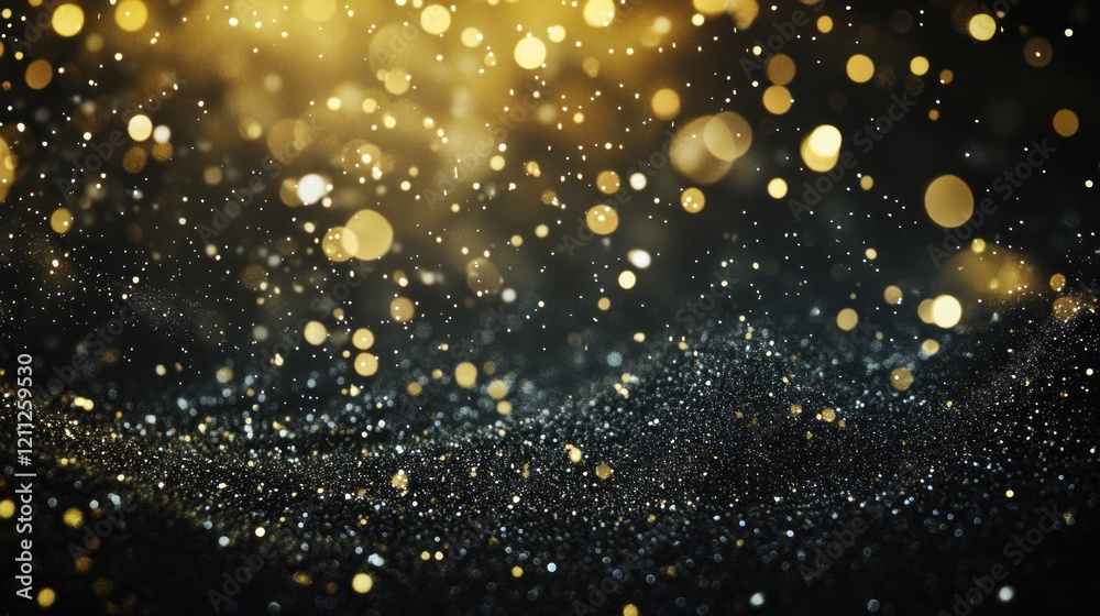 Golden Glitter Sparkle Background: A Luxurious Festive Texture Golden Glitter Sparkle Background: A Luxurious Festive Texture