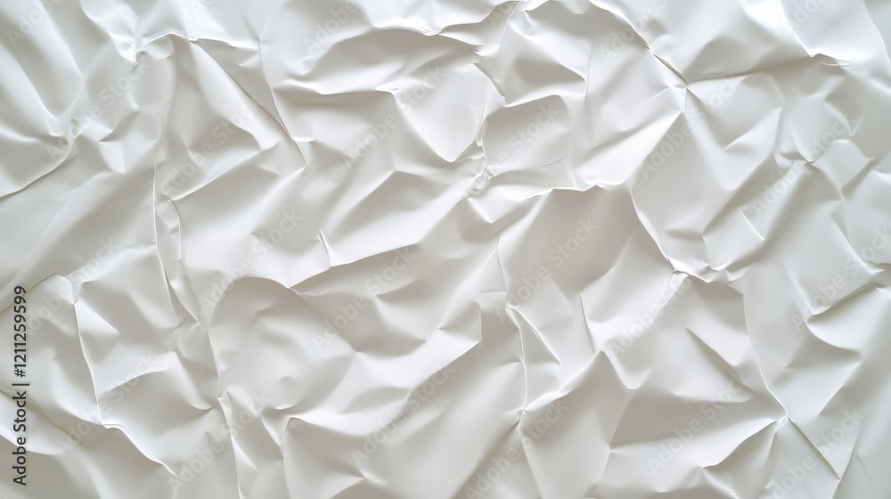 Obraz premium Abstract crumpled white texture