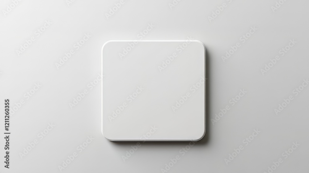 White square on light gray background White square on light gray background