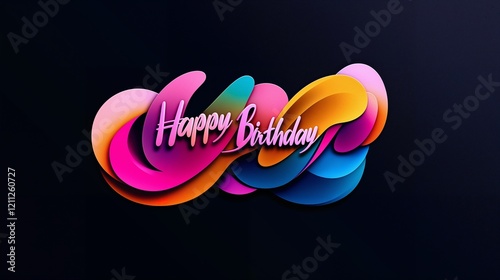 colorful birthday card