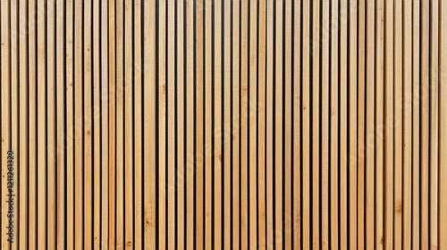 Obraz na płótnie explore modern vertical wood slats: interior and exterior applications of natural wooden paneling with sustainable design options w salonie