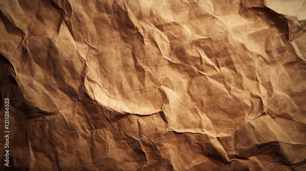 Crumpled brown paper texture Crumpled brown paper texture