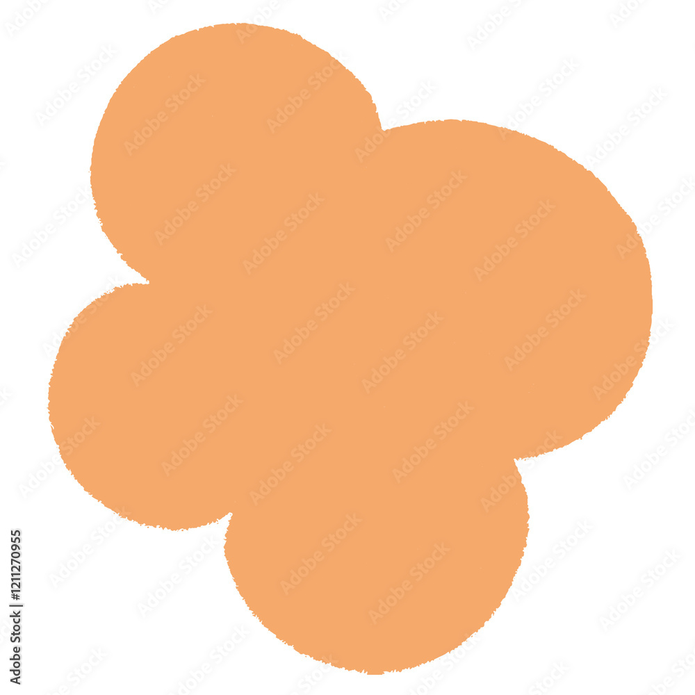 PNG orange sticker, blob shape, transparent background PNG orange sticker, blob shape, transparent background