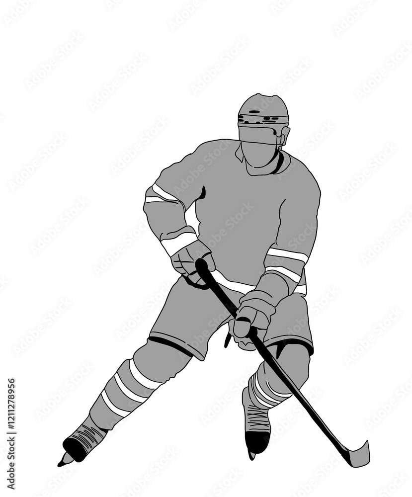 Obraz premium ice player hockey