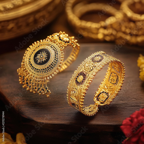 Gold bangles or jewellery photo