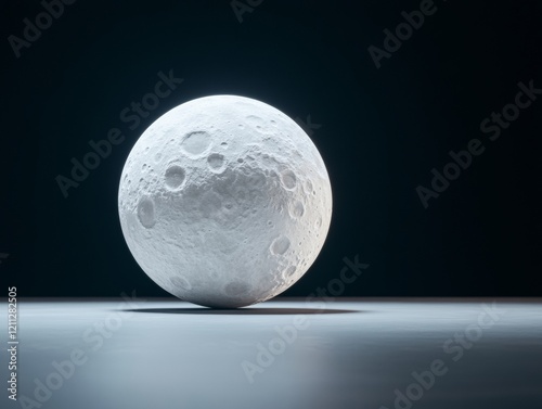 Ultra-Realistic Space Imagery Lunar Surfaces Craters and Rocky Texture in Studio Lighting Ideal for Tech Marketing, Decorative Art and Educational Tools photo