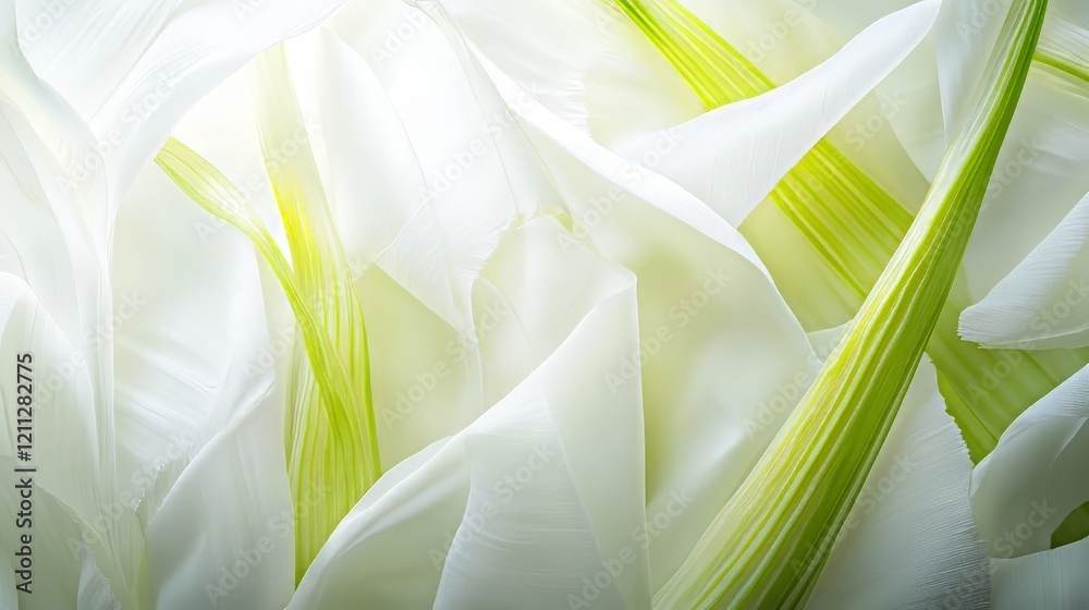 Close-up of white flowers and stems Close-up of white flowers and stems