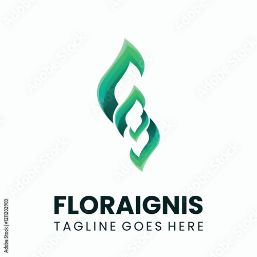 Flora Ignis Gradient Colorful Logo