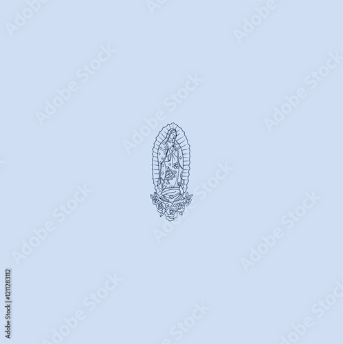 THESE HIGH QUALITY MOTHER MARIA VECTOR FOR USING VARIOUS TYPES OF DESIGN WORKS LIKE T-SHIRT, LOGO, TATTOO AND HOME WALL DESIGN