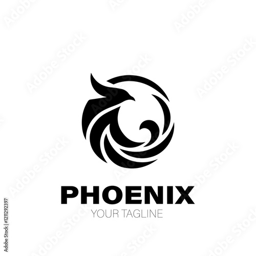 Phoenix Logo. Phoenix Logo Design. Phoenix Logo Brand. Phoenix Logo Vector Design Isolated on White Background