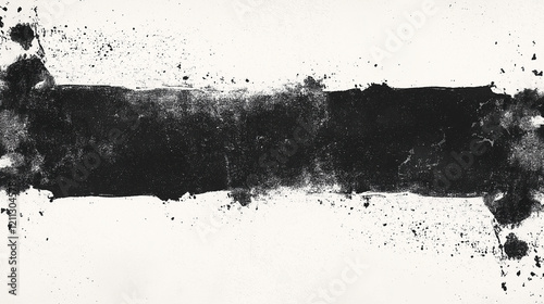 black ink splat, black and white background, Black Grunge Brush Stroke Texture with Splatter Effects on White Background, Black Backgroung, White Background