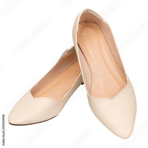 Png beige low heels mockup women's shoes fashion