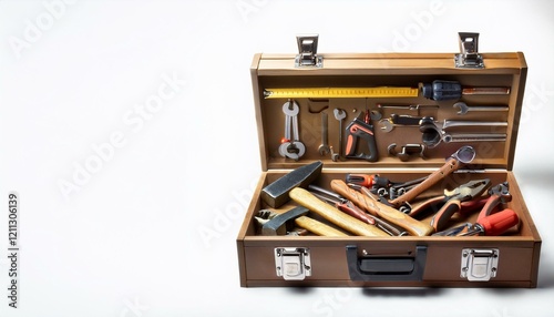 Wallpaper Mural Open toolbox overflowing with various tools. Torontodigital.ca