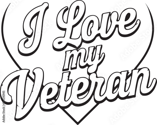 I love my veteran T-shirt design, Two Female Army Recruits with Technology